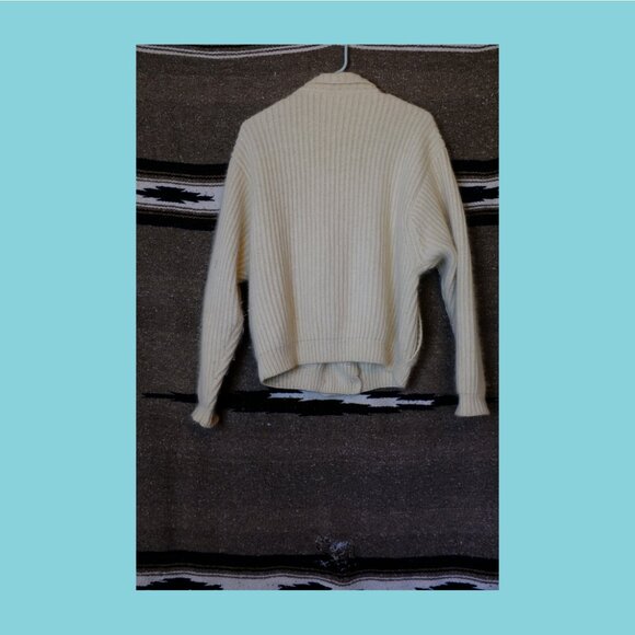 Liz clairborne angora silk sweater cardigan medium - Picture 2 of 4